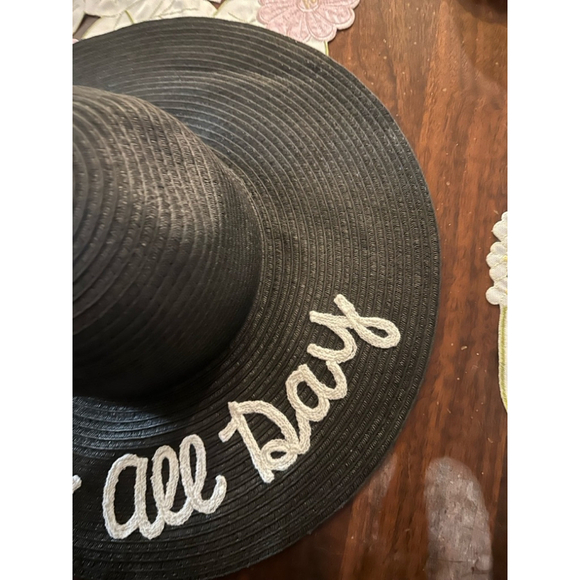 Unbranded Black Floppy Hat One Size - Picture 3 of 4